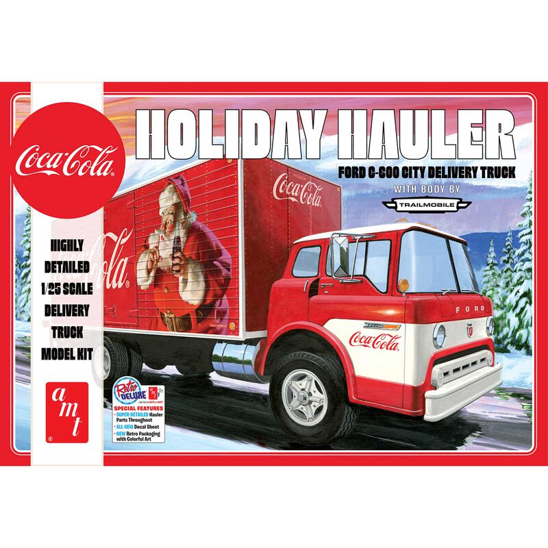 AMT  1/25 Scale Ford C-600 City Holiday Delivery Truck Coca-Cola
